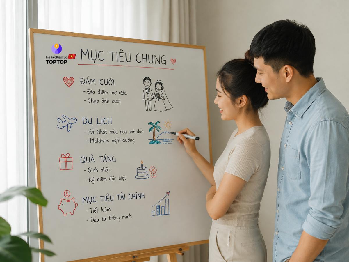 Vì sao các cặp đôi nên có kế hoạch tiết kiệm chung?